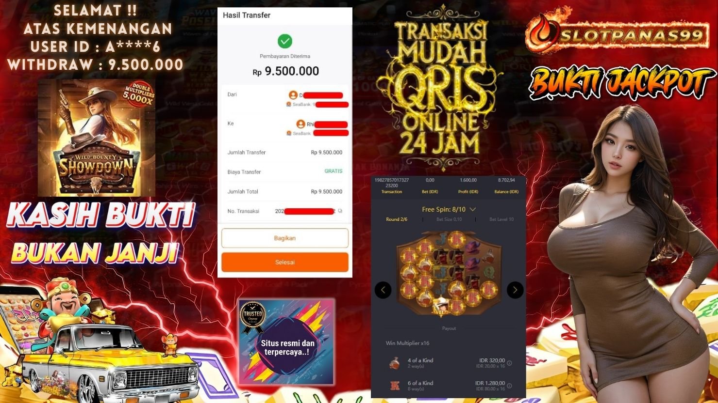 SLOTPANAS99 JACKPOT SLOT WILD BOUNTY SHOWDOWN